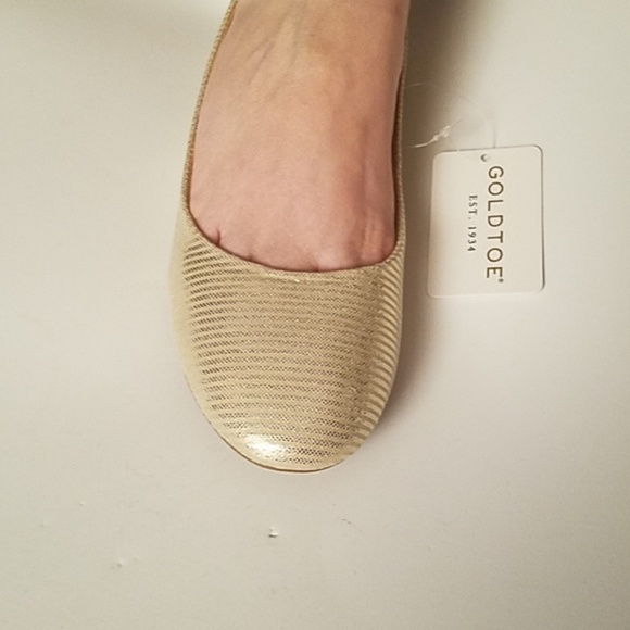Gold Toe Gold Flat Shoes - Picture 4 of 5